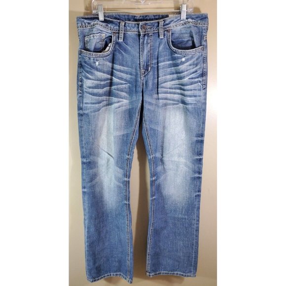Buckle Jeans Mens Buckle Lucas Relaxed Bootcut Jeans Sz 32x32